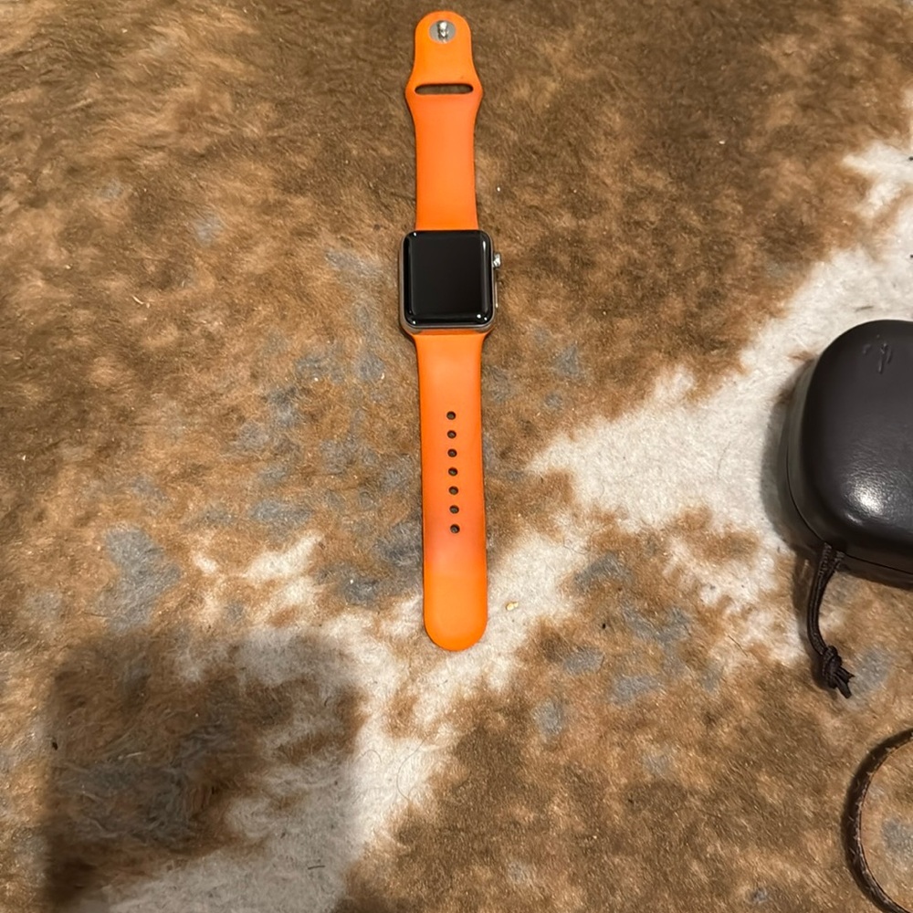 Hermes Smartwatch with Vibrant Orange Band